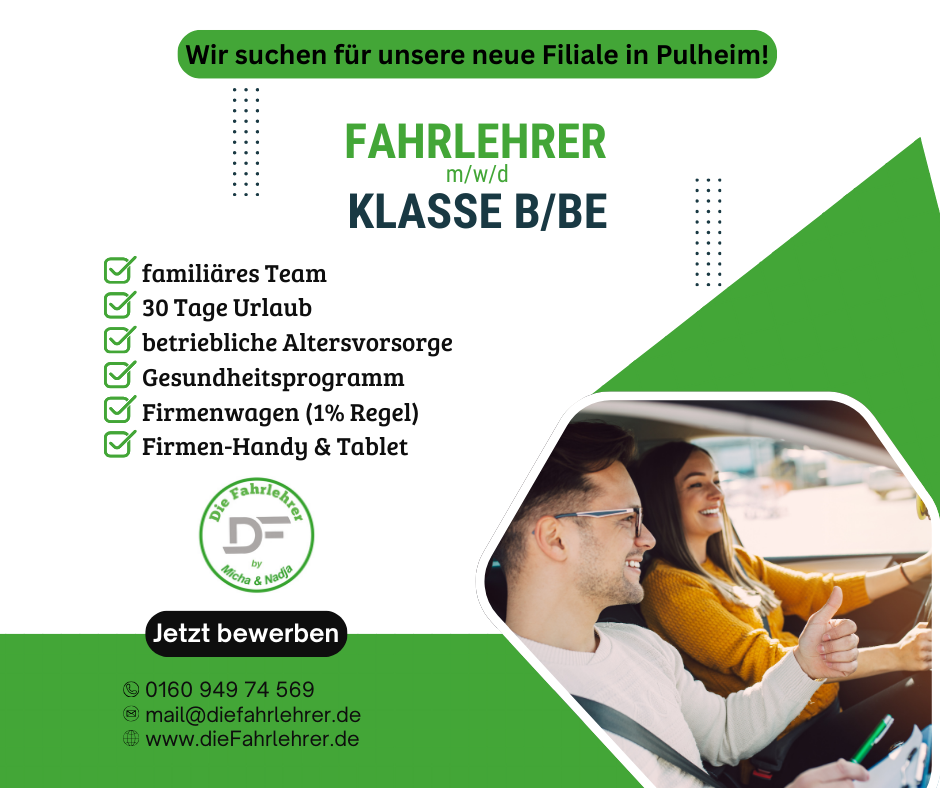 Fahrlehrer gesucht Fahrschule Die Fahrlehrer
